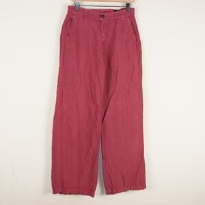 Massimo Alba Wide Leg Cotton Linen Blend Trouser Pants Womens Sz IT 44 / US 8